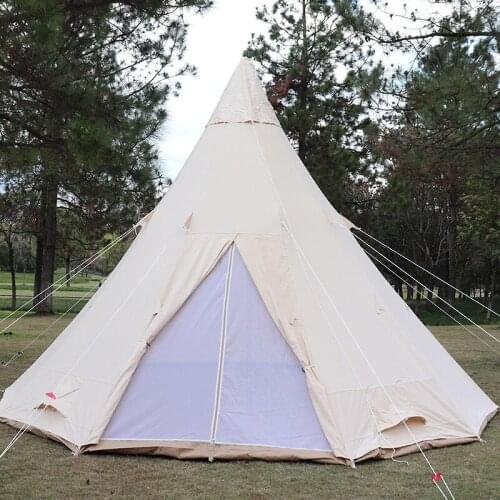 Dome Camping Tent 5-6 Person Double Layers Waterproof Anti-UV Windproof Tents Family Outdoor Camping Tent Teepee Camping Tent