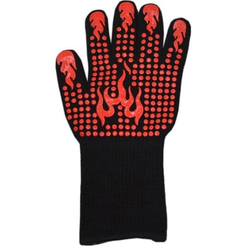 High Temperature Resistance Barbecue Insulated Gloves Fireproof Microwave Oven Flame Retardant Gloves 350-800 Centigrade