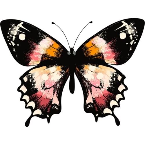 Lifelike Interesting Butterfly Car Sticker Motorcycle Decals Windshield Vinyl Cover Scratches Waterproof PVC 16*12cm