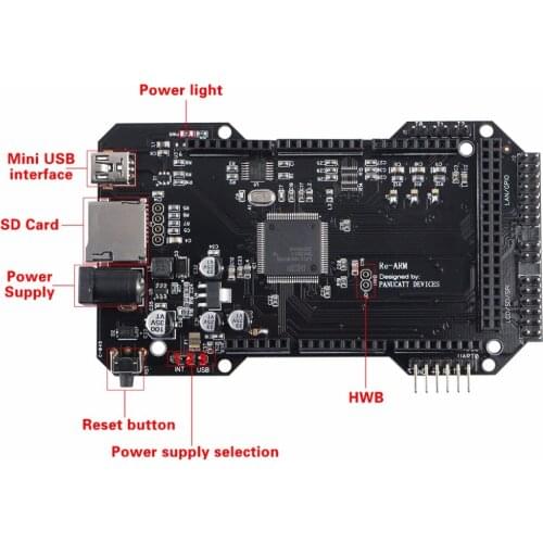 RE-ARM 32-Bit Motherboard Clone Mega2560 upgrade for Ramps1.4 1.5 1.6 Controller Panel 3D Printer Parts