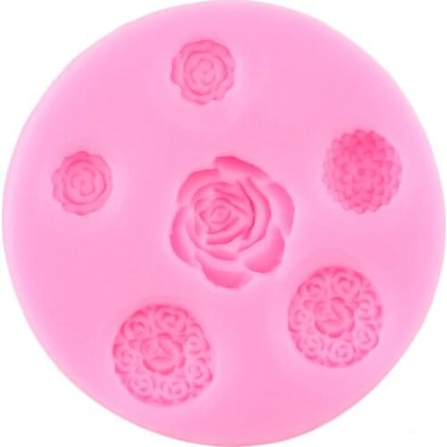 Flower Silicone Molds Cake Border Fondant Molds DIY Party Cake Decorating Tools Chocolate Gumpaste Mould Candy Resin Clay Moulds