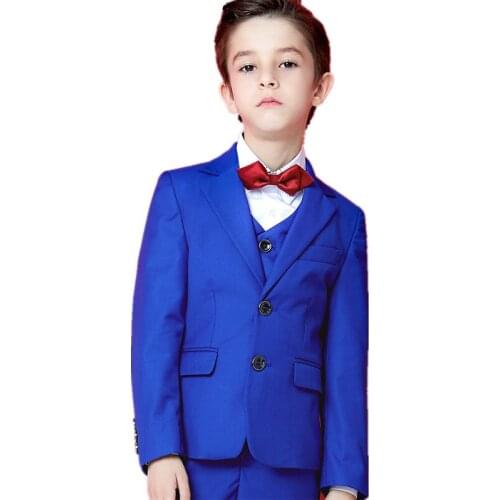 Boys suit for weddings Kids Jacket Shirt Pants Wedding Suit Prince Children Prom tuexdo Suit Clothing Set Boy Formal Costume