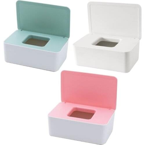 Three-Layer Seal Design Baby Wipes Dispenser Tissue Napkin Case Holder Mouth Mask Storage Box Non-Slip Container Wholesale