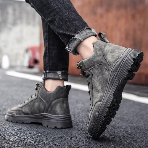 Shoe spring cuero men hombre mens casuales sport casual sneakers Male Sneakers hot 39 black fashion for sapato informales shoes