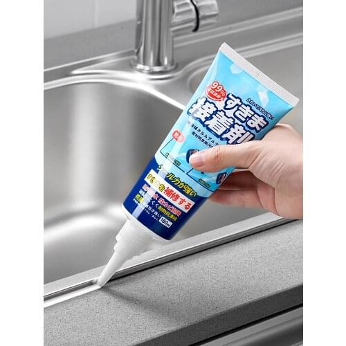 Japan Beauty Grout Kitchen Sink Edge Sealing Tile Gap Cleaner Toilet Waterproof Mildew Bathroom Water Retaining Strip