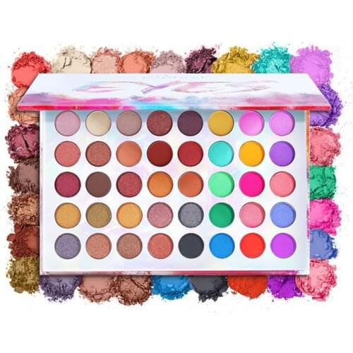 Waterproof 40 Colors Sequin Eye Shadow Powder Glitter Cosmetics Diamond Studio Makeup Palette Lasting Makeup Accessory