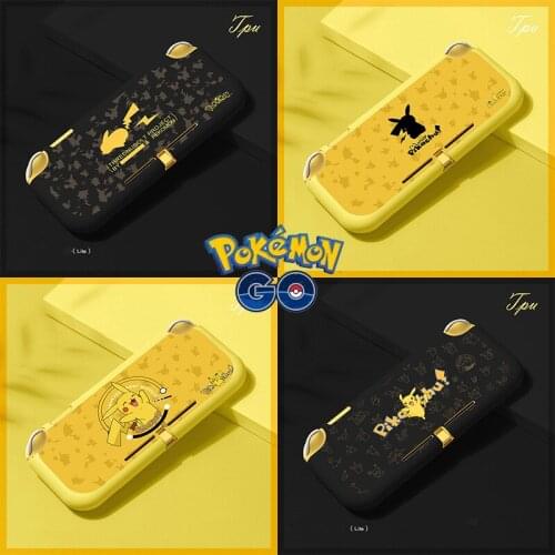 New Pokemon Pikachu Nintendo Switch Lite Protective Case Game Console TPU Half-Pack Soft Shell Nintendo NS Accessories Case Gift