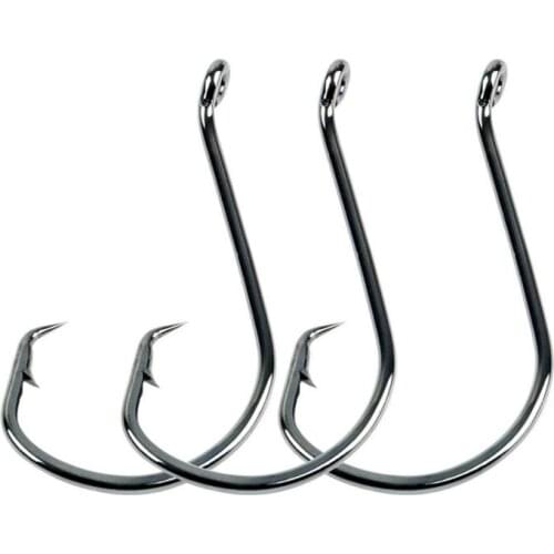 1Set Fish King Stainless Steel Octopus Sea Fishing Hooks Barbed Ringed Long Shank Saltwater Worm Jigging Hook Japan Hot