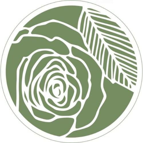 1pc Rose Flowers Plastic Stencil Plant Painting Template Reusable Round Accessories For DIY Scrapbooking Diary Stamp Decoration