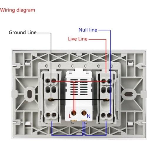 16A WallDouble Italian/Chile Plug Power Socket Adapter Dual USB Ports Panel 5V 1A