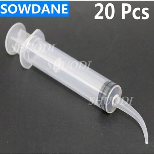 20 Pcs Dental Materials Silicone Rubber Conveyor Disposable Irrigation Syringes Rinse 12ml Tips Transport tip