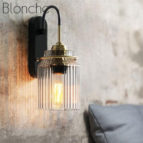 American Luxury Funnel Wall Lamp Background Living Room E27 Led Glass Mirror Front Lamp Decor Bedroom Bathroom Hall Corridor