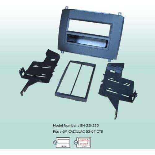 Car Fascias Double Din Radio Audio Panel Frame Dash Kit For Cadillac CTS 2003 2004 2005 2006 2007