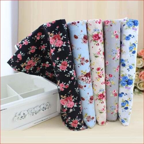 FREE SHIPPING 5Pieces/lot 72*50CM Assorted Rose Series Cotton Sewing Fabric Diy Cloth For Patchwork Quilting Tilda