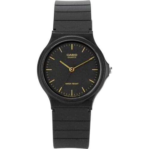 Casio Watch Genuine watch mens and womens Retro small black watch student waterproof quartz watch for lovers MQ-24-1E