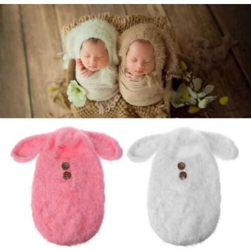 Baby Sleeping Bag Newborn Photography Props Crochet Infant Outfits Photo Props Photo Shooting Clothes