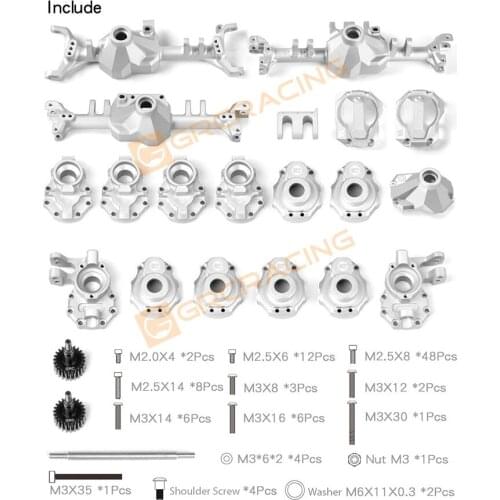 Metal Aluminum Axle kit for TraxxasTRX6 G63 RC CAR PARTS