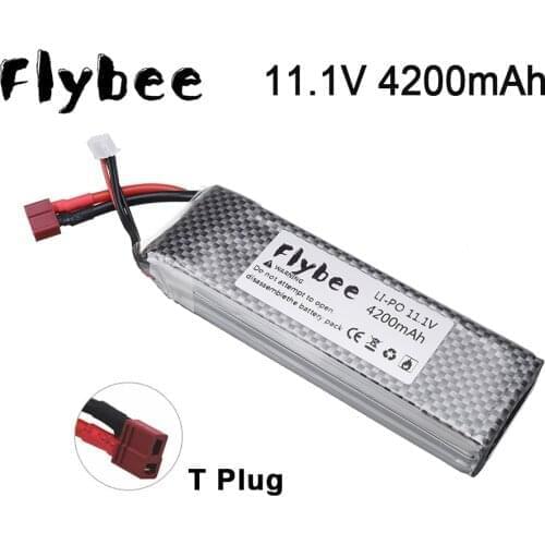 Lion power 3S 11.1v 4200mah Lipo Battery 30C For toys cars Helicopter Four axis RC Car Boat power T Plug 11.1v Lithium battary