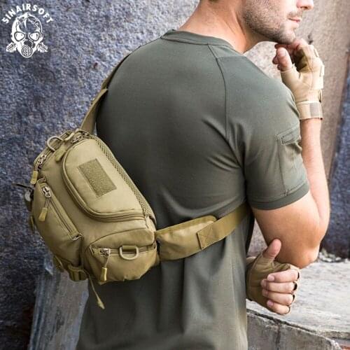 SINAIRSOFT Multifunction Tactical Waist Bag Military Camouflage Dual-use Bag Outdoor Riding Sports Climbing Messenger Bag RS0302