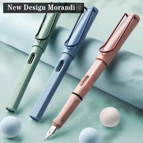 Morandi Fountain Pen Vintage Color 0.38mm EF Tip Fine Writing Ink Pens Office Business School Gift