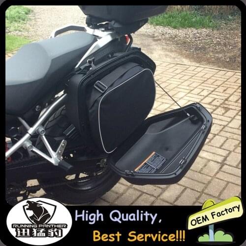 Motorcycle luggage bags Expandable Inner Bags Black Trunk Inner Bags For SUZUKI V-STROM DL650 DL 650 V strom DL1000 2014-2020
