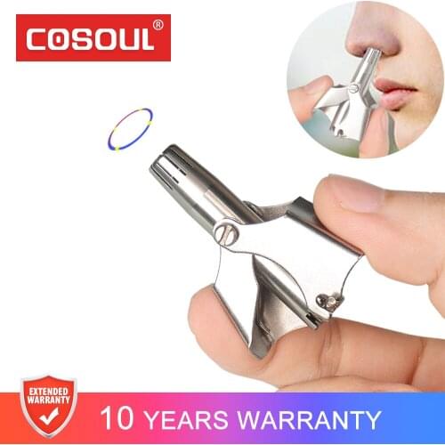 Stainless Steel Nose Trimmer for Men Manual Trimmer for Nose Hair Razor Shaver Washable Nose Ear Hair Trimmer Safe Design