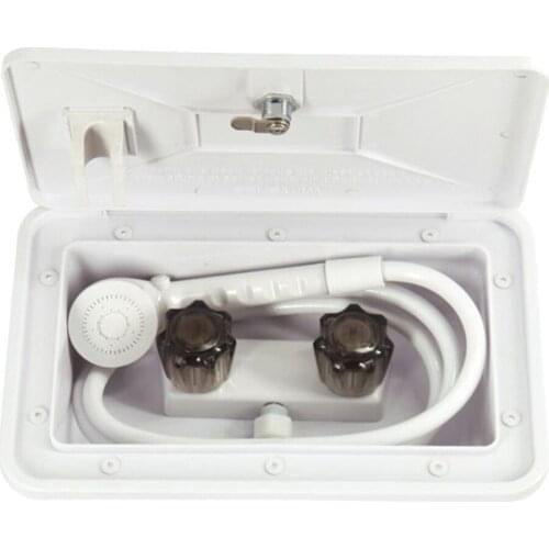 Outdoor RV Exterior Shower Box Kit for Boats Marine Motorhome Motor Home