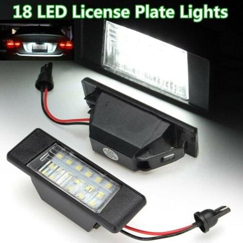 Light License Plate Lights Plug and Play 2835 SMD 3W License Plate White Durable