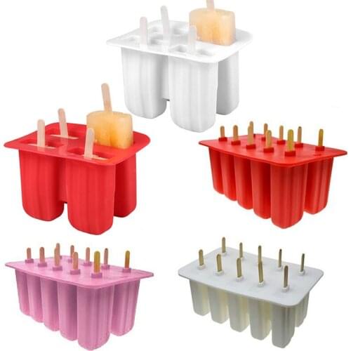 Pudding Mold Ice Cube Tray Silicone Ice Cream Molds Cube Mold Popsicle Maker DIY Homemade Freezer Ice Lolly Mould Chiffon Mouss