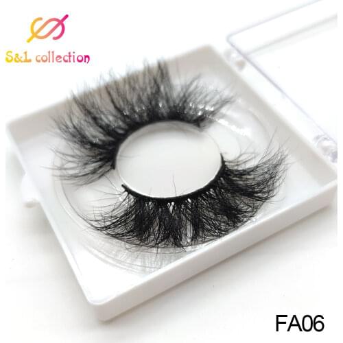 5D Flufffy 25mm lashes mink eyelashes with glitter square lash boxes wholesale lashes false eyelashes for makeup maquiagem