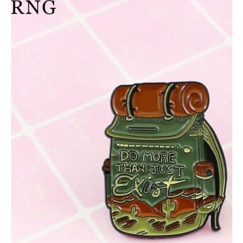 RNG cartoon camouflage backpack collection metal enamel pin cross country quilt water cup letter backpack shirt ornament Brooch