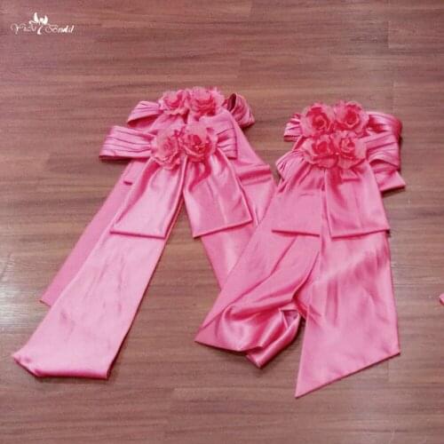 RSS2 Yiaibridal Satin Flower Sash Belt For Little Girls