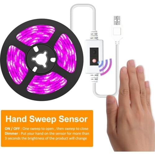 LED Grow Light Full Spectrum 5V USB Grow Light Strip 2835 LED Phyto Lamps For Plants Greenhouse Hydroponic Growing 0.5M 1M 2M 3M