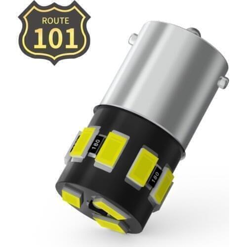 Route101 P21W LED Bulbs Turn Signal Lights for Car BA15S 1156 Side Maker Indicator Blinker RW5 R10W 5007 5008 Auto Diode Lamps