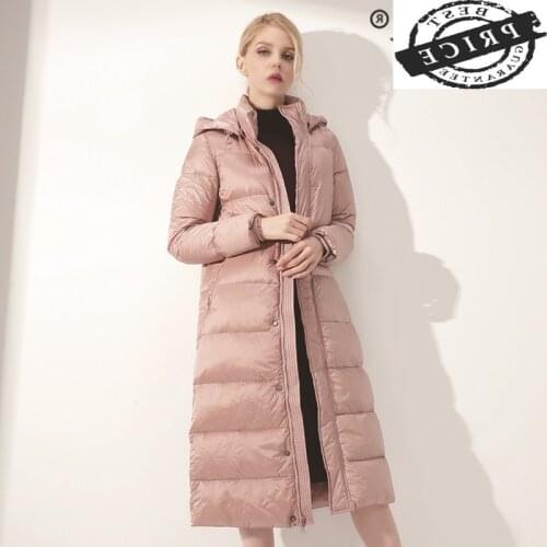 Thick Warm Brand Down Parka Women Duck Down Jacket Female Winter Coat Hooded Woman 2021 Fashion Long Overcoat Hiver 21251