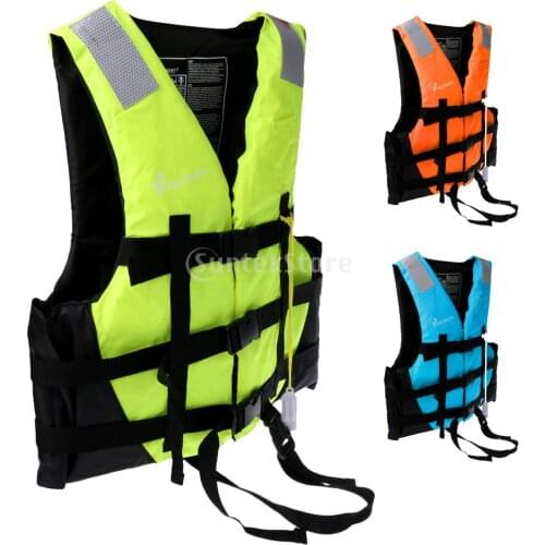 Universal Kids Adult Kayak Canoe Swimming Sailing Fishing Jet Ski Foam Vest Buoyancy Aid Flotation Device + Whistle