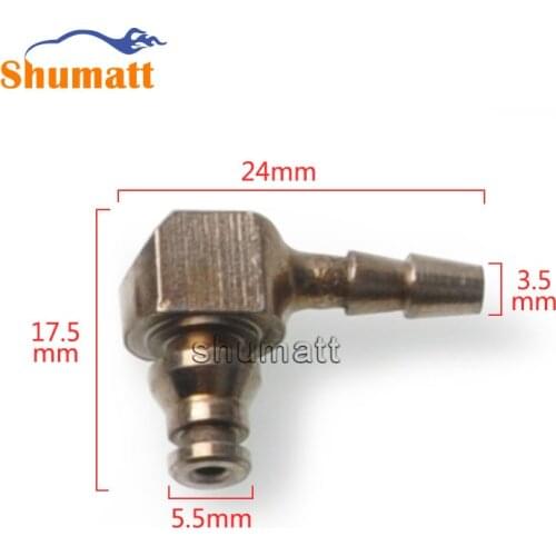 Common Rail Injector Return Oil Iron Two-way Joint for Bosch 110 Series 10pcs/Bag Good Quality