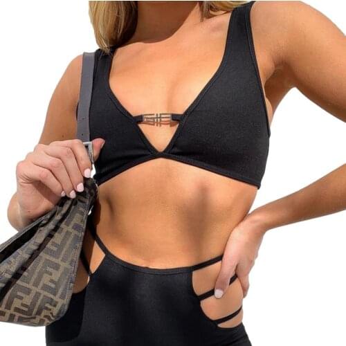 Women’s Fashion Solid Color Vest Summer Sexy V-neck Backless Exposed Navel Sleeveless Tops