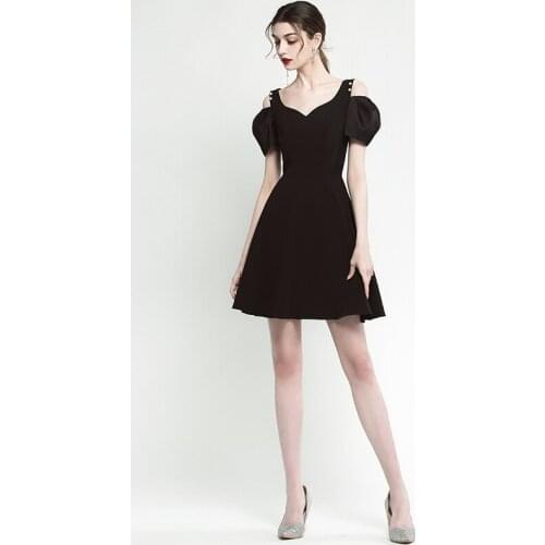 Black Vestido Preto Sweetheart Neck Women Cocktail Dresses Sexy Evening Party Gown Luxury Mini Avondjurken Gala Jurken