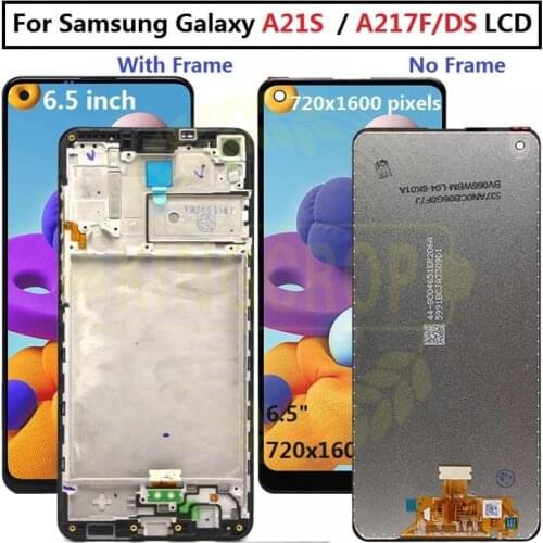 6.5" Original LCD For Samsung Galaxy A21s A217 A217F LCD Touch Screen Digitizer For Samsung A21s SM-A217F/DS Display Replacement