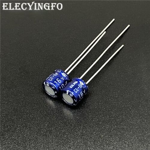 10pcs 10uF 16V ELNA CE-BP 5x5mm 16V10uF Bipolar Audio Capacitor BLUE
