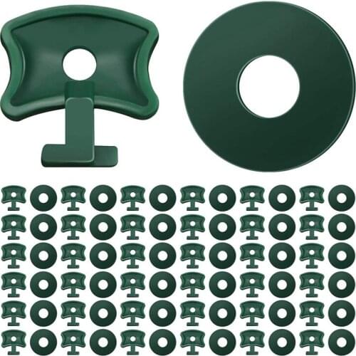 200Pcs Greenhouse Plastic Twist Fixing Clips and Washers for Insulation and Bubble Netting Shading to Greenhouses