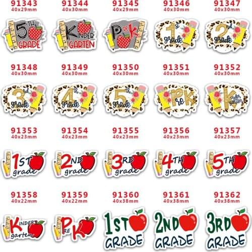 DIY Decoration Crafts Accessories 30pcs Per Bcak To School Cartoon Character Planar Resin PR91365