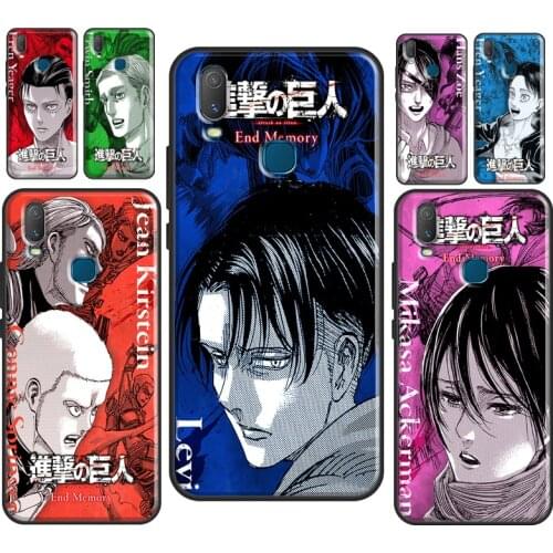 Attack on Titan Anime Cover For Vivo V20 SE Y11 2019 Y1S Y12 Y17 Y30 Y50 Y81 Y91C V11 Y20 i V17 Neo Phone Case