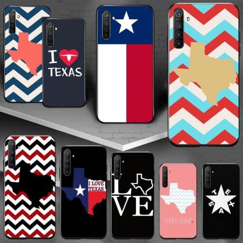 PENGHUWAN I Love Texas Flag DIY Painted Bling Phone Case For OPPO Realme 5 3 2 Pro F7 F9 F11 F3 RENO Cover