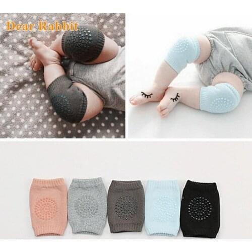 Kids Non Slip Crawling Elbow Infants Toddlers Baby Accessories Smile Knee Pads Protector Safety Kneepad Leg Warmer Girls Boys