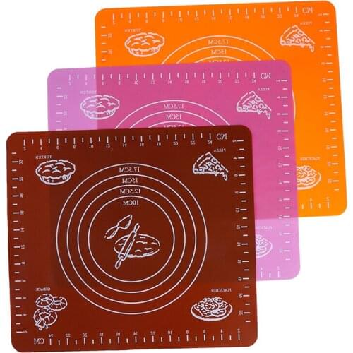 Silicone Baking Mat Thickening Flour Rolling Scale Kneading Dough Pad Baking Pastry Rolling Mat Bakeware Liners