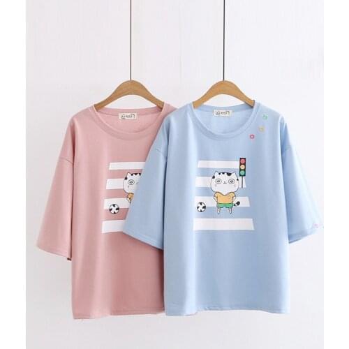 Women Shirt Harajuku Cat Shirt Kawaii Japan Game Neko Atsume Cat Female Ponchos Cap Girls Outwear Summer Shirt Casual
