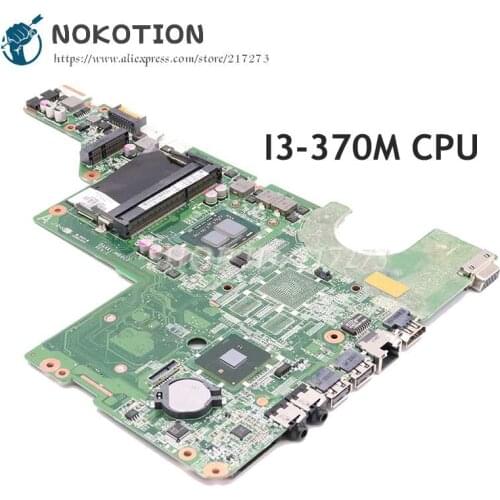 NOKOTION 637583-001 DAAX1JMB8C0 PC Motherboard For HP Pavilion G62 G42 MAIN BOARD System Board I3-370M CPU DDR3
