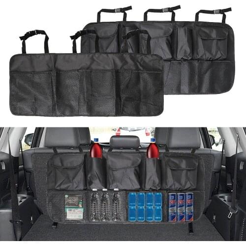 Multi-use Oxford Universal Automobile Seat Back Organizers Car Trunk Organizer Net High Capacity Backseat Storage Bag